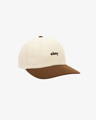 Obey 2 Tone 6 Panel Snapback | Unbleached Multi