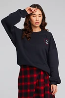 Rock N Roll Heart Crewneck | Shadow