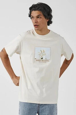 Deadly Beautiful Merch Fit Tee | Heritage White