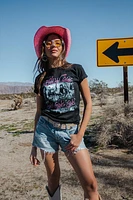 Motley Crue Girls Vintage Tee | Black