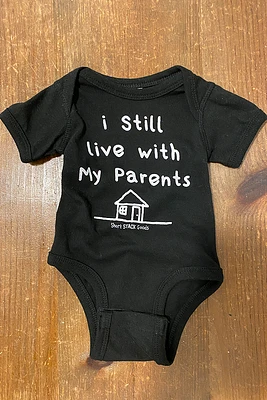 I Still Live Onesie | Black