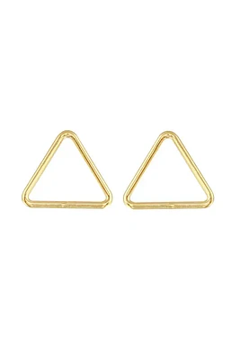 Open Triangle Studs | Gold