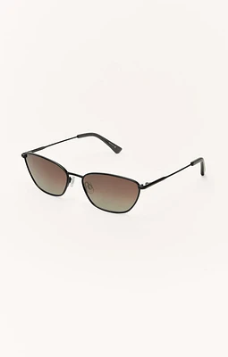 Catwalk Sunglasses | Polished Black - Gradient