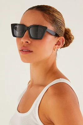 Feel Good Sunglasses | Polished Black - Grey