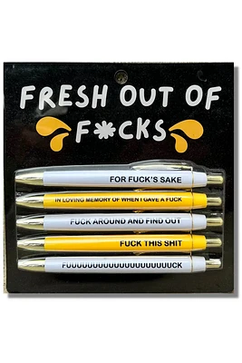 Fresh Out Of Fucks Pen Set