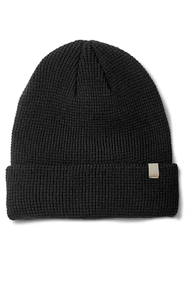 Alpine Waffle Beanie | Black