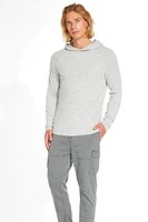 Deswell Knit Hoodie | Heather Light Grey