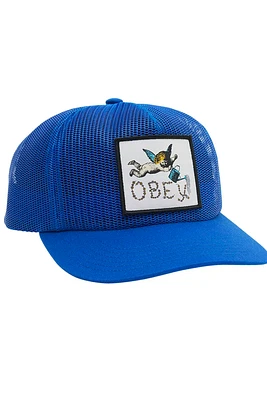 Obey Angel Mesh Trucker | True Blue