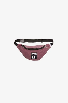 Obey Washed Hip Bag | Pigment Burgundy