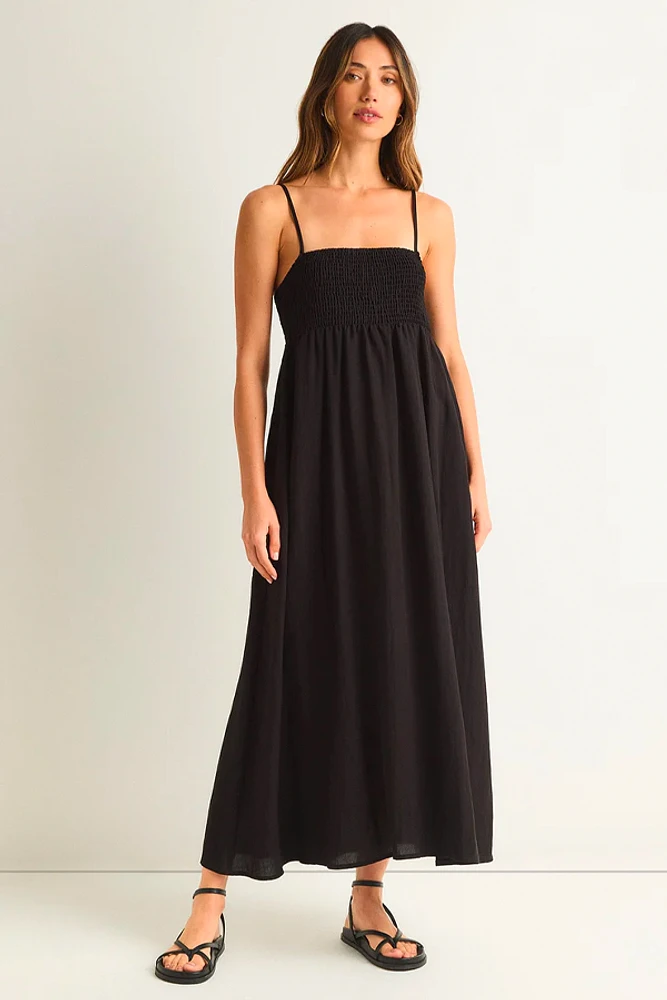 Beachside Midi Dress | Black