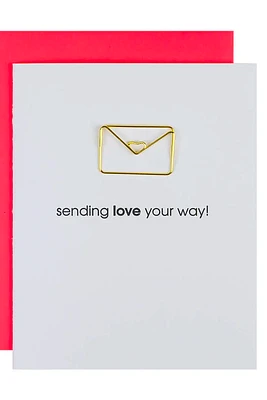 Sending Love Your Way Paperclip Card