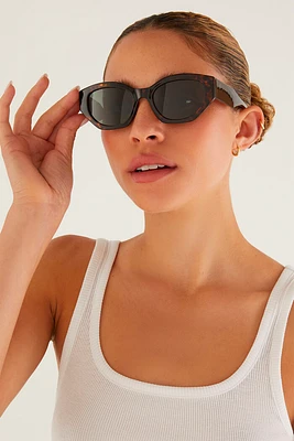 Love Sick Sunglasses | Brown Tortoise - Grey