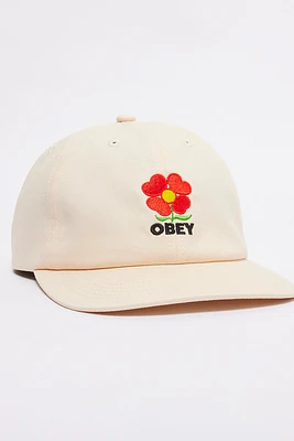 Obey Amelia Strap Back Hat | Unbleached