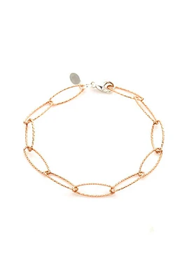 Lisbon Diamond Cut Bracelet | Rose Gold