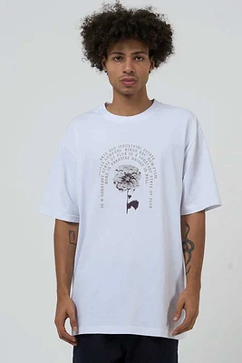 Flux Arc Oversize Fit Tee | White