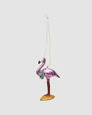 Party Time Flamingo Ornament