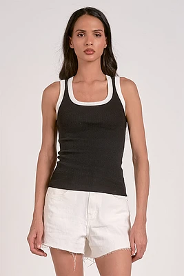 Contrast Tank | Black White