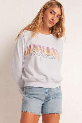 California Vintage Sweatshirt | White