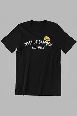 West of Camden Flower Tee | Black