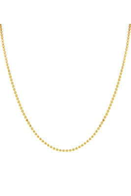 Flat Disc Necklace 16"