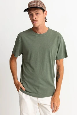 Linen Short Sleeve T-Shirt | Pine