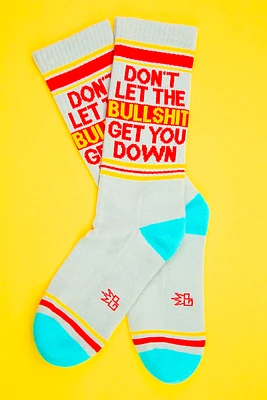 Dont Let The Bullshit Get You Down Gym Sock