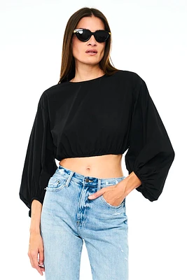 Rylan Blouson Sleeve Blouse | Noir