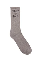 Obey Has A Posse Socks | Ash Grey