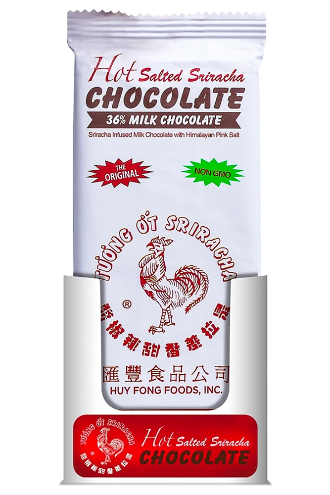 2.5oz Sriracha Milk Chocolate Bar