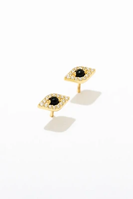 Evil Eye Studs | Gold