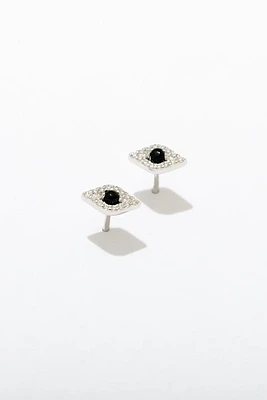 Evil Eye Studs | Silver