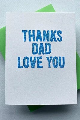 Thanks Dad, Love You Card