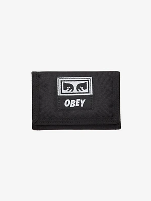 Drop Out Tri Fold Wallet Black