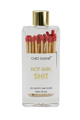 Hot Girl Shit Glass Bottle Matches