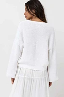 Classic Knit Jumper | White