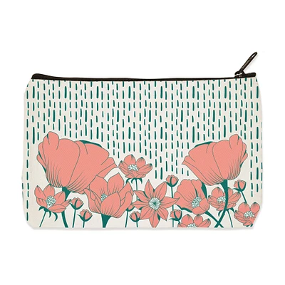 Poppy Print Zip Pouch