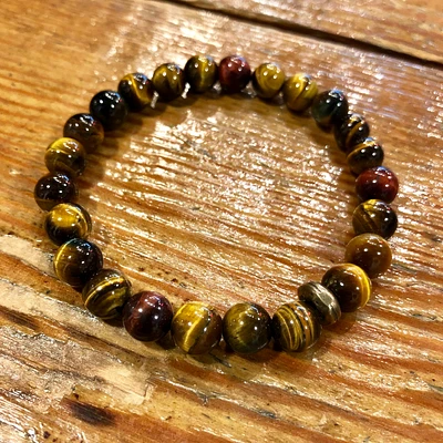 Golden Eye Bracelet / Mixed Tiger Eye