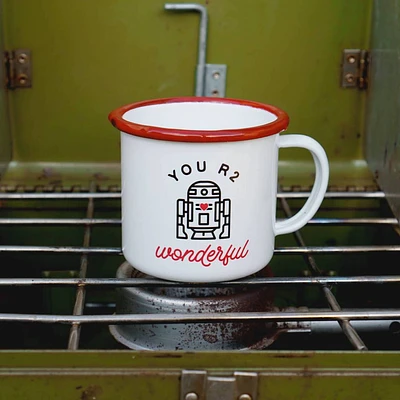 You R2 Wonderful 12oz Enamel Mug