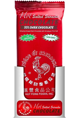 2.5oz Sriracha 55% Dark Chocolate Bar