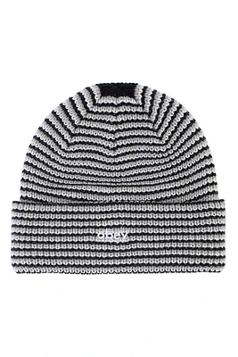 Parker Striped Beanie | Grey Multi