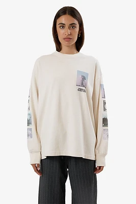 One Way Or Another LS Oversized Tee | Heritage White