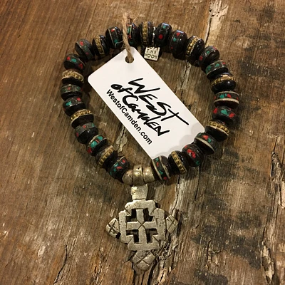 Mens Living In A Prayer Bracelet