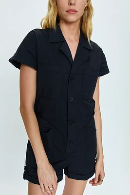 Parker SS Romper | Fade To Black