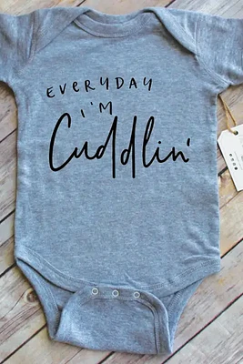 Everyday Im Cuddling Onesie | Heather Grey
