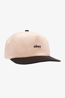 Obey Case 5 Panel Snapback | Black Multi