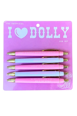 I Heart Dolly Pen Set