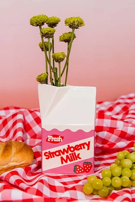 Strawberry Milk Vase