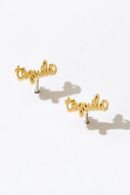 Tequila Stud Earrings | Gold