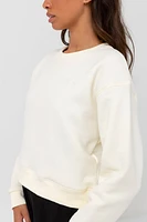 Classic Crew Neck Fleece | Antique White