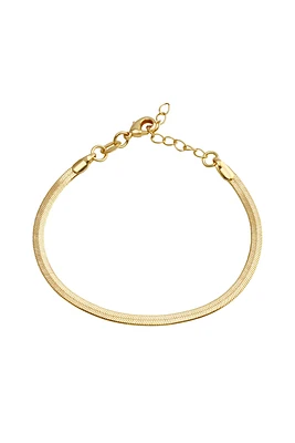 Herringbone Gold-Filled Chain Bracelet | Gold